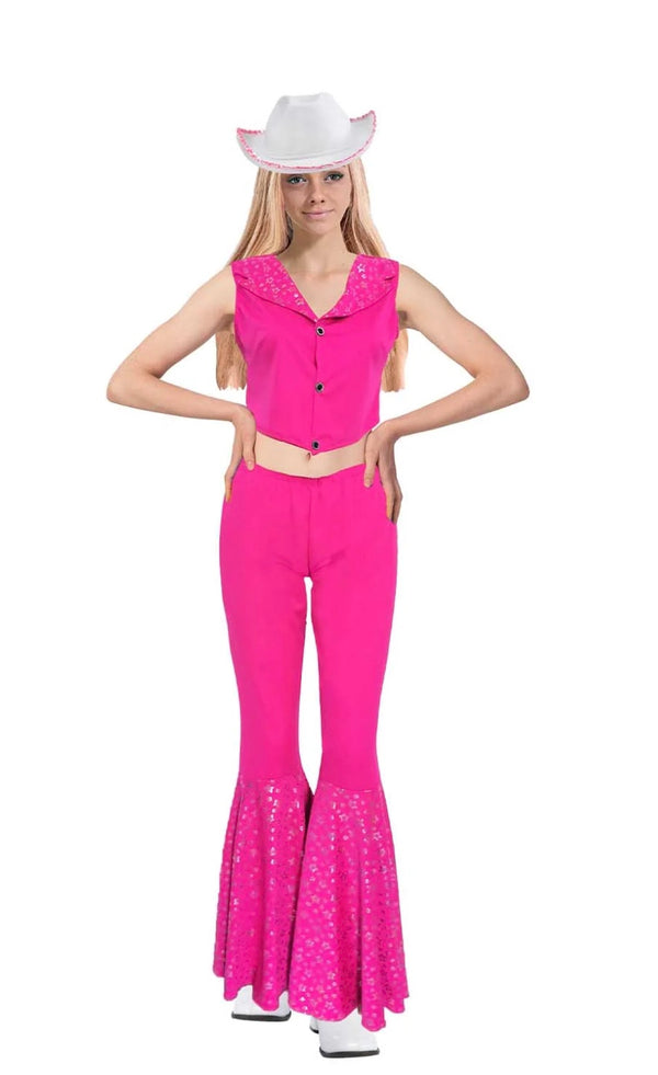 Ladies Pink Doll Cowgirl costume